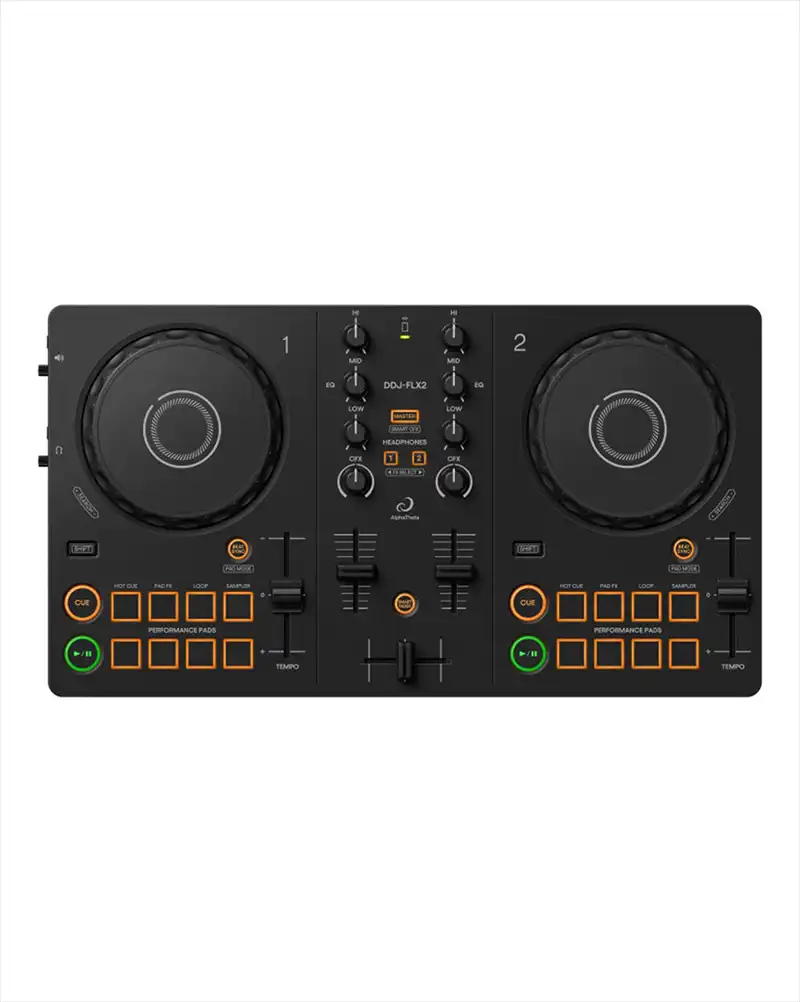 Pioneer dj ddj flx2 compact 2 channel dj controller top