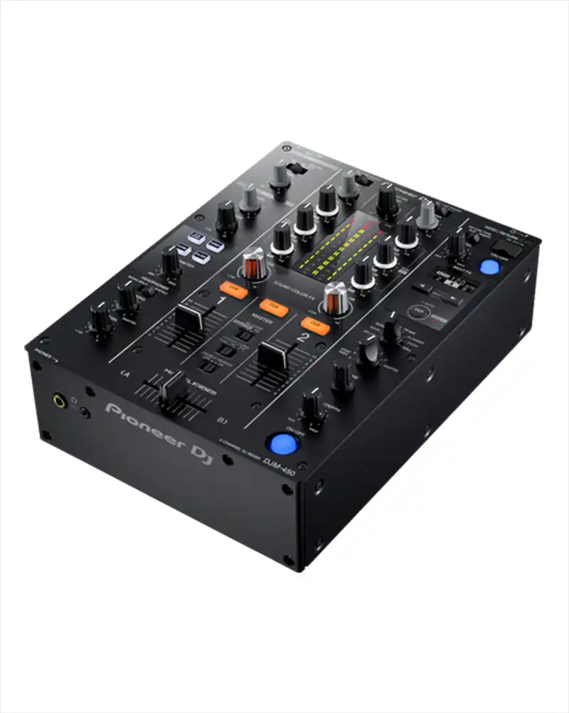 Pioneer dj djm 450 2 channel dj mixer hero