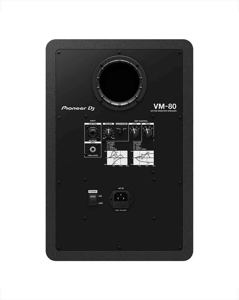 Pioneer dj vm 80 monitor speaker back