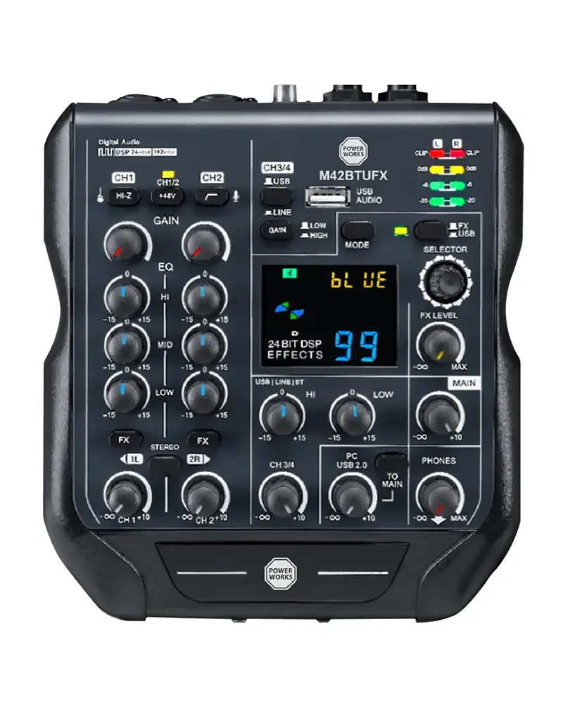 Powerworks m42bt ufx mixer top